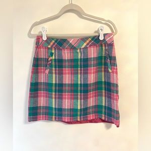 Talbots Women’s Pastel Plaid Skirt